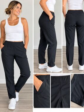 Eddie Bauer Women’s Black Pull-On Performance Travel Pants Size Medium Stretch